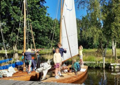 Jeugd zeilkamp Friesland - leren aanmeren op zeilkamp